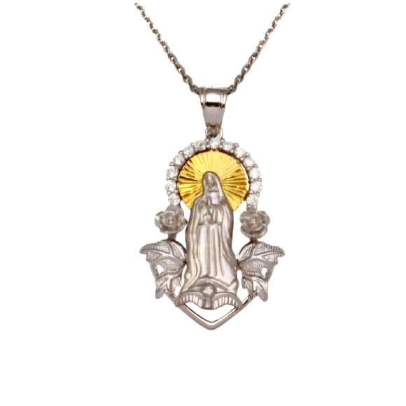 ❤️ VIRGEN DE GUADALUPE NECKLACE - Picture 1 of 8